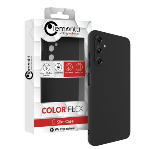 Lemontti Husa Silicon Soft Slim Samsung Galaxy A05s Negru (material mat si fin, captusit cu microfibra) [7]