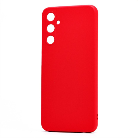 Laptop, Tablete & Telefoane - Lemontti Husa Silicon Soft Slim Samsung Galaxy A05s Rosu (material mat si fin, captusit cu microfibra)