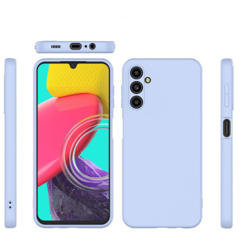 Lemontti Husa Silicon Soft Slim Samsung Galaxy A14 5G Lila (material mat si fin, captusit cu microfibra) [3]