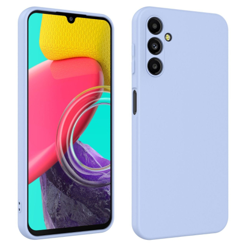 Lemontti Husa Silicon Soft Slim Samsung Galaxy A14 5G Lila (material mat si fin, captusit cu microfibra) [7]