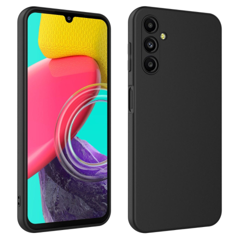Lemontti Husa Silicon Soft Slim Samsung Galaxy A14 5G, material mat si fin, captusit cu microfibra, Negru [7]