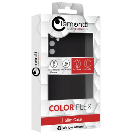 Lemontti Husa Silicon Soft Slim Samsung Galaxy A25 5G Negru (material mat si fin, captusit cu microfibra) [3]