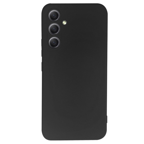 Lemontti Husa Silicon Soft Slim Samsung Galaxy A34 5G, material mat si fin, captusit cu microfibra, Negru [3]