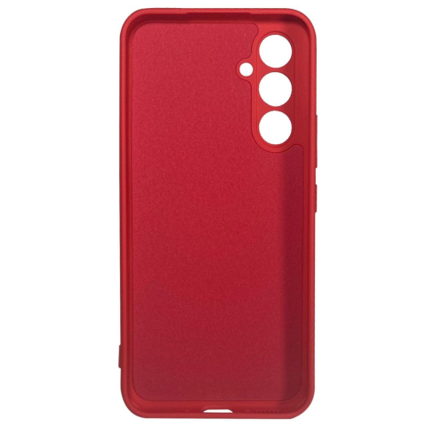 Lemontti Husa Silicon Soft Slim Samsung Galaxy A34 5G Rosu (material mat si fin, captusit cu microfibra) [1]