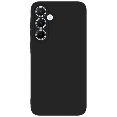 Lemontti Husa Silicon Soft Slim Samsung Galaxy A55 Negru (material mat si fin, captusit cu microfibra) [2]