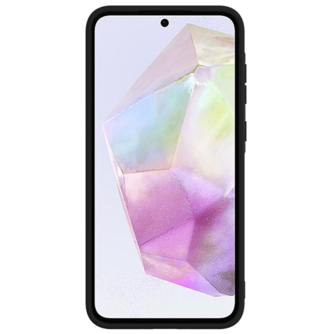 Lemontti Husa Silicon Soft Slim Samsung Galaxy A55 Negru (material mat si fin, captusit cu microfibra) [1]