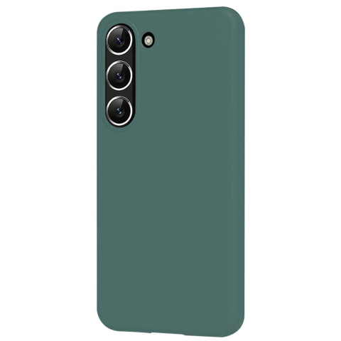 Lemontti Husa Silicon Soft Slim Samsung Galaxy S23 Plus, material mat si fin, captusit cu microfibra, Verde [1]