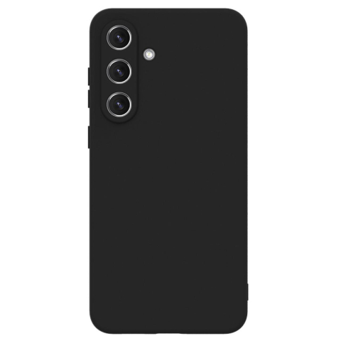 Laptop, Tablete & Telefoane - Lemontti Husa Silicon Soft Slim Samsung Galaxy S25 FE Negru (material mat si fin, captusit cu microfibra)