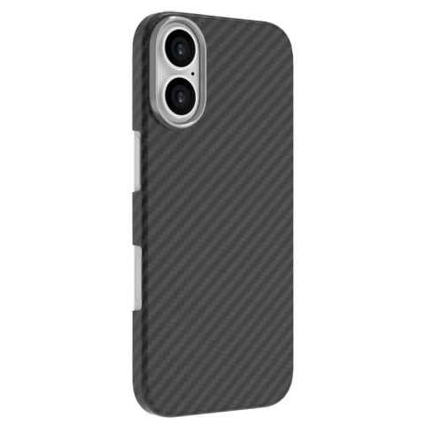 Laptop, Tablete & Telefoane - Lemontti Husa Slim Aramid/Kevlar Magsafe 1500D iPhone 17 Negru