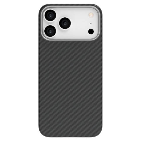 Laptop, Tablete & Telefoane - Lemontti Husa Slim Aramid/Kevlar Magsafe 1500D iPhone 17 Pro Max Negru