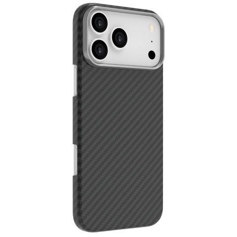 Lemontti Husa Slim Aramid/Kevlar Magsafe 1500D iPhone 17 Pro Negru [1]