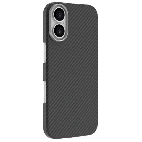 Laptop, Tablete & Telefoane - Lemontti Husa Slim Aramid/Kevlar Magsafe 600D iPhone 17 Negru