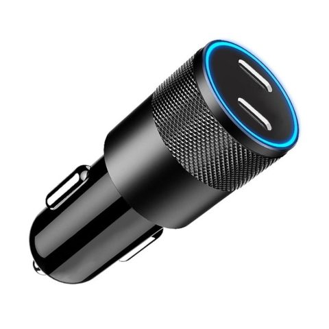 Lemontti Incarcator Auto Super Fast Charge 60W 2 porturi PD Type-C x 30W Negru [3]