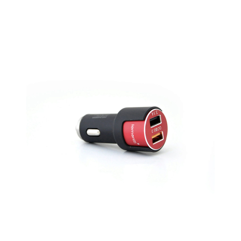 Laptop, Tablete & Telefoane - Lemontti Set Incarcator Auto Fast Charge 3.1A 2 porturi USB-A QC 3.0 + USB-A si cablu Type-C 1m