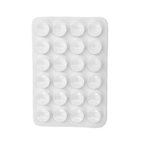 Lemontti Suport Silicon cu ventuze pentru telefon Alb [1]