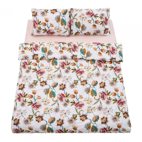 Lenjerii de pat - Lenjerie dubla 100% bumbac,4 piese, aziz