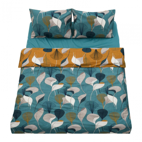 Lenjerii de pat - Lenjerie dubla,100%bumbac,4 piese,clara