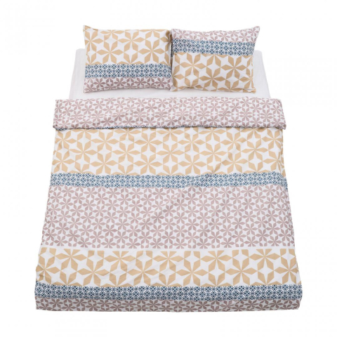 Lenjerii de pat - Lenjerie dubla 100% bumbac,4 piese, milo