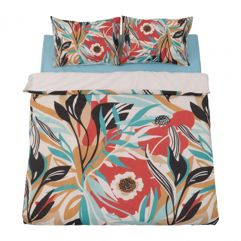 Lenjerii de pat - Lenjerie dubla bbc 4 piese, 132tc - amon