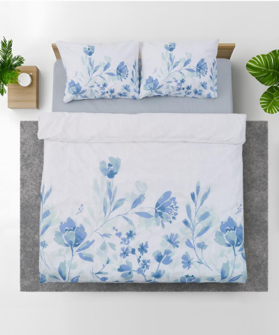 Lenjerie dubla bbc 4 piese, 132tc - mist [1]