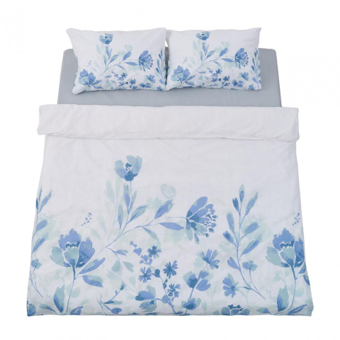 Lenjerii de pat - Lenjerie dubla bbc 4 piese, 132tc - mist