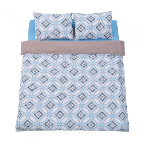 Lenjerii de pat - Lenjerie dubla bbc 4 piese, 132tc -porto