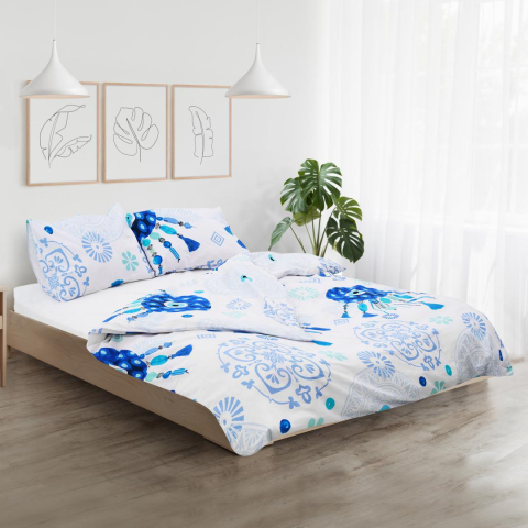 Lenjerie kingsize, bumbac,132 tc, paros [4]