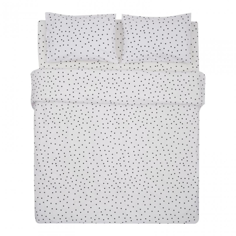 Lenjerii de pat - Lenjerie pat heinner king size, 100% bbc, 144 tc, dot