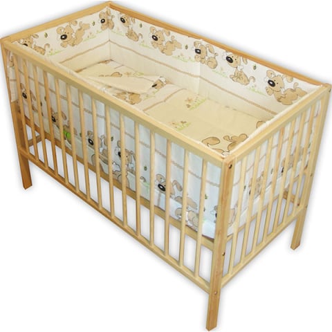 Camera copilului - Lenjerie patut Hubners Catelus 5 piese maro