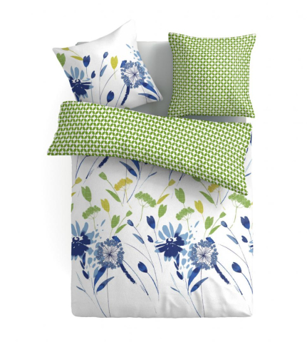 Lenjerii de pat - Lenjerie vanora king size micro green spring