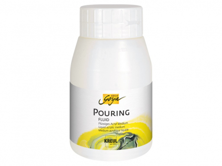 Rechizite Școlare - Lichid pentru fluidizarea vopselelor acrilice, Kreul Pouring, 500 ml