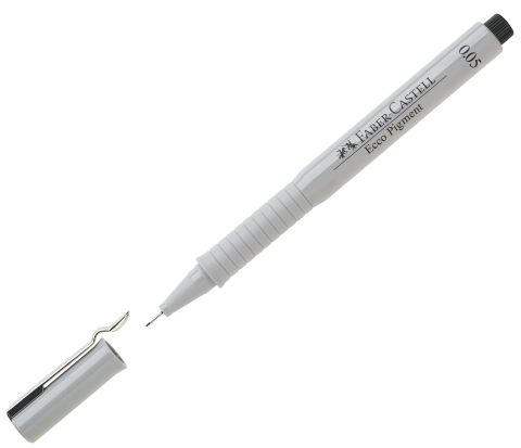 Liner 0.05mm negru eco pigment faber-castell [1]