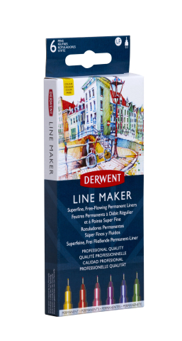 Liner 0.3 mm set 6 profesional derwent [1]