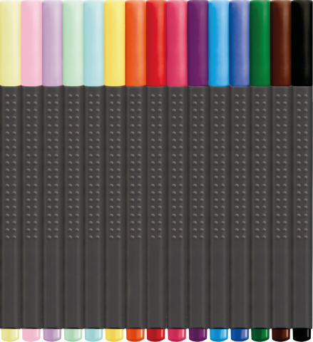 Liner 0.4 mm set 15 bucati promo cutie metal faber-castell [1]
