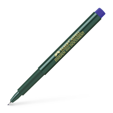 Rechizite Școlare - Liner 0.4mm albastru finepen 1511 faber-castell