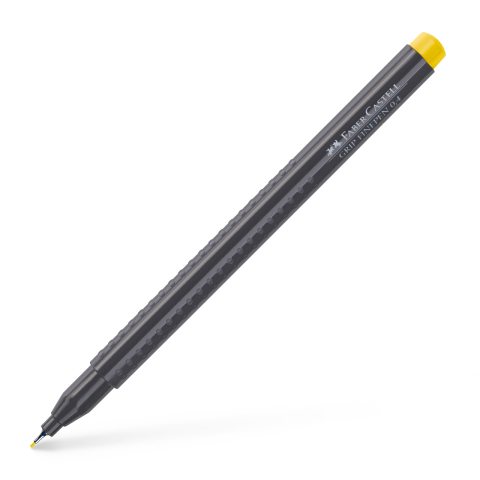 Rechizite Școlare - Liner 0.4mm galben grip faber-castell