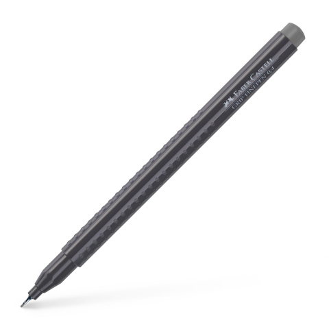 Rechizite Școlare - Liner 0.4mm gri grip faber-castell