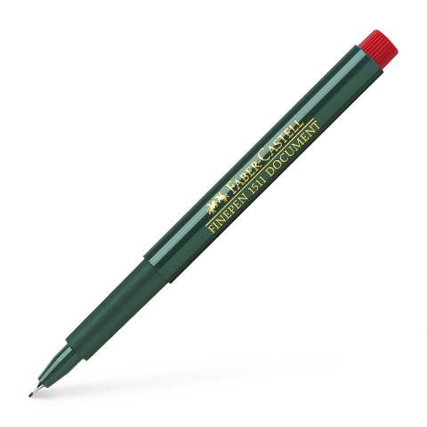 Rechizite Școlare - Liner 0.4mm rosu finepen 1511 faber-castell