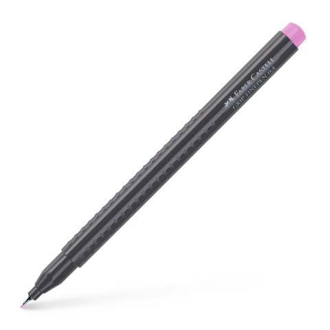 Rechizite Școlare - Liner 0.4mm roz magenta grip faber-castell