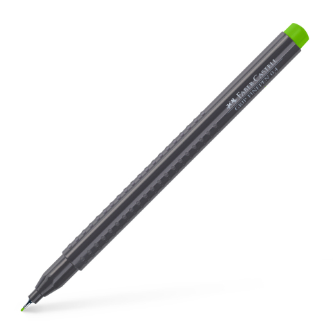 Rechizite Școlare - Liner 0.4mm verde iarba grip faber-castell