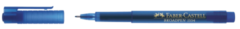 Liner 0.8mm albastru broadpen 1554 faber-castell [1]