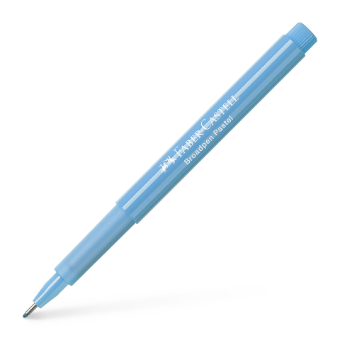 Rechizite Școlare - Liner 0.8mm bleu pastel broadpen 1544 faber-castell