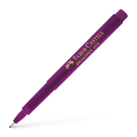 Rechizite Școlare - Liner 0.8mm magenta broadpen 1554 faber-castell