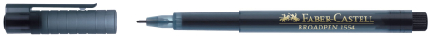 Liner 0.8mm negru broadpen 1554 faber-castell [1]