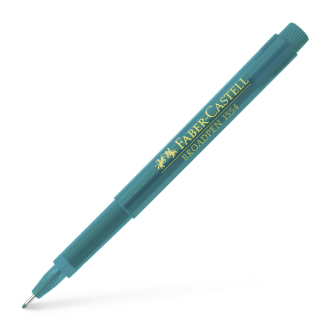 Rechizite Școlare - Liner 0.8mm turcoaz broadpen 1554 faber-castell