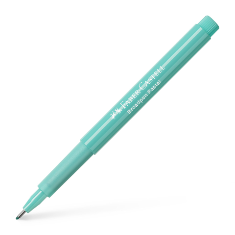 Rechizite Școlare - Liner 0.8mm turcoaz pastel broadpen 1544 faber-castell