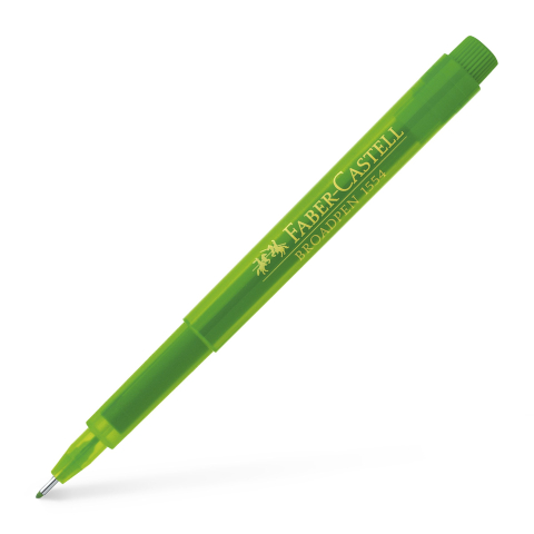 Rechizite Școlare - Liner 0.8mm verde broadpen 1554 faber-castell