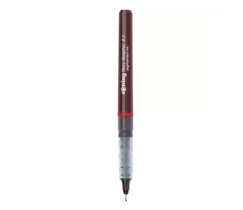 Rechizite Școlare - Liner graphic 0.3mm negru tikky rotring