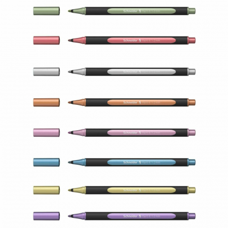 Rechizite Școlare - Liner metalizat, grosime scriere 1 - 2 mm, Schneider Paint-It 020, 8 variante de culoare