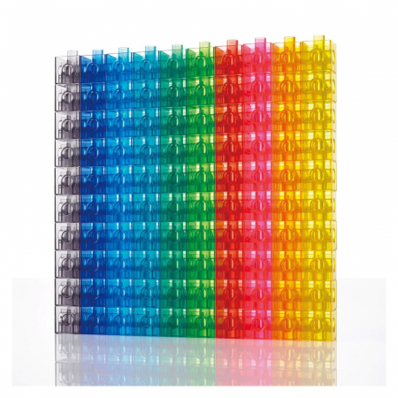 Linking Cubes, 100 cuburi translucide interconectabile, 3-10 ani [4]